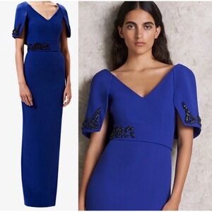 Safiyaa Aurora Skiathos Blue Long Dress Size 8